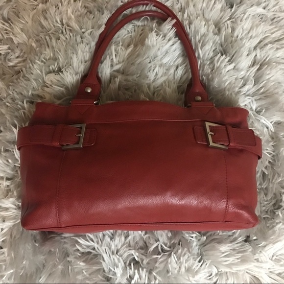 Beautiful Audrey Brooke Red Leather Bag - Picture 3 of 8